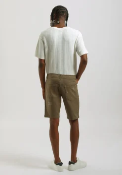 Bermuda cinque tasche in cotone