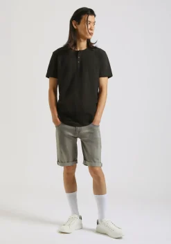 Bermuda di jeans slim fit grigio
