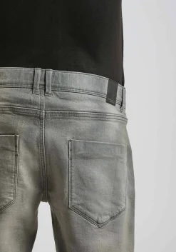Bermuda di jeans slim fit grigio