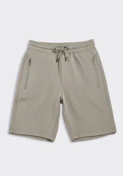 Bermuda in felpa con trama