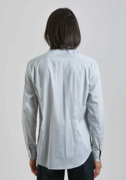 Camicia in cotone con microfantasia