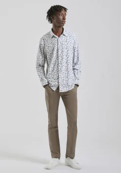 Camicia manica lunga con fantasia
