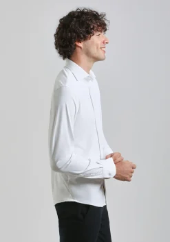 Camicia manica lunga tinta unita