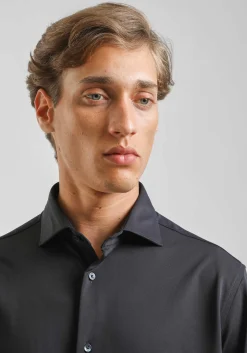 Camicia manica lunga tinta unita