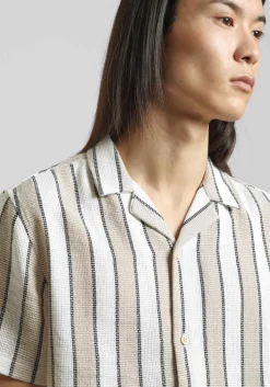 Camicia mezza manica a righe