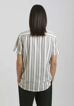 Camicia mezza manica a righe