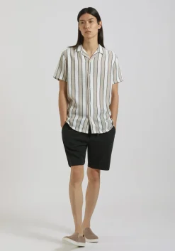 Camicia mezza manica a righe