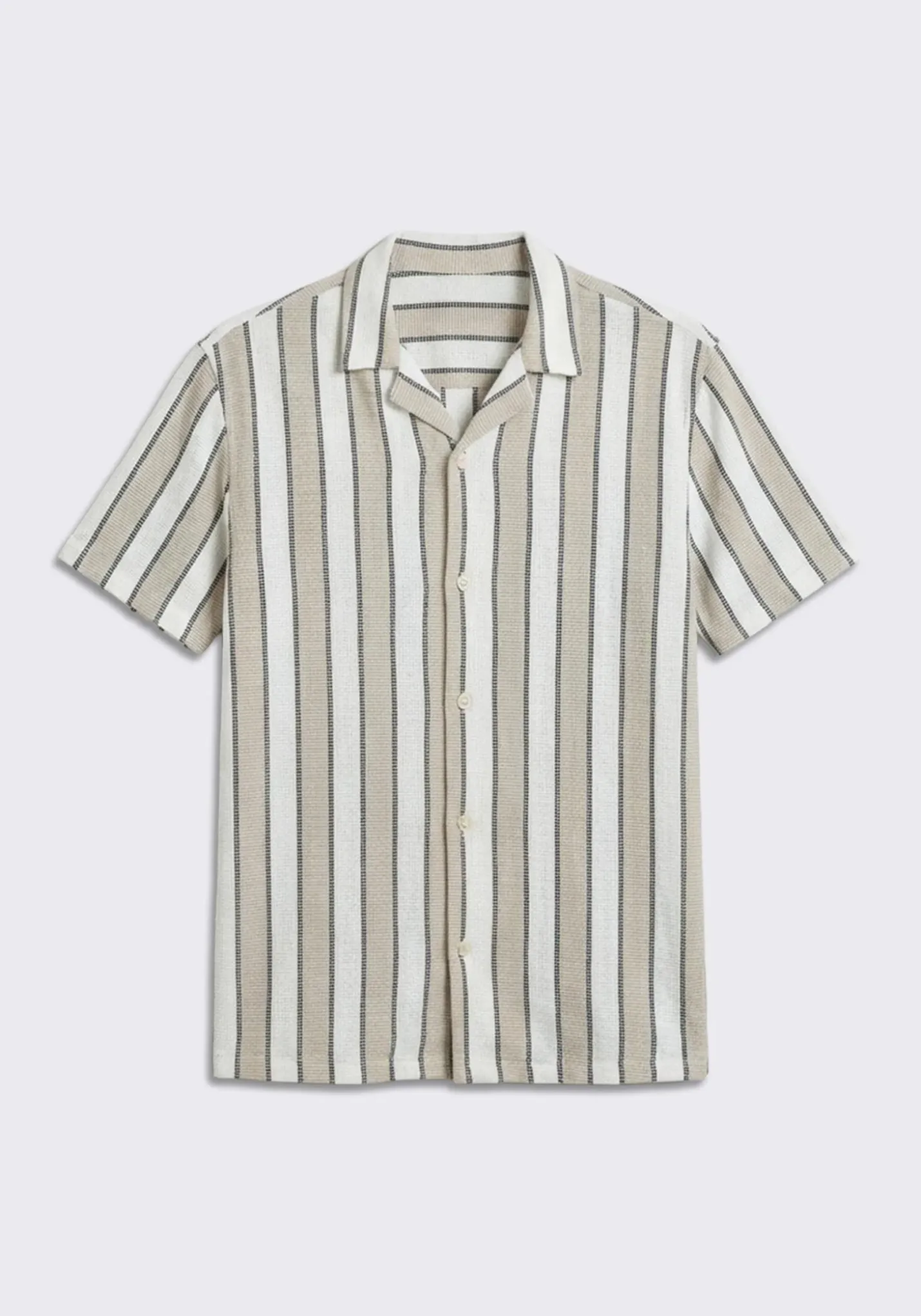 Camicia mezza manica a righe