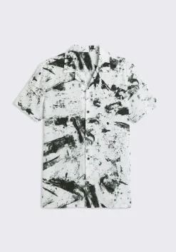Camicia mezza manica fantasia 100% viscosa