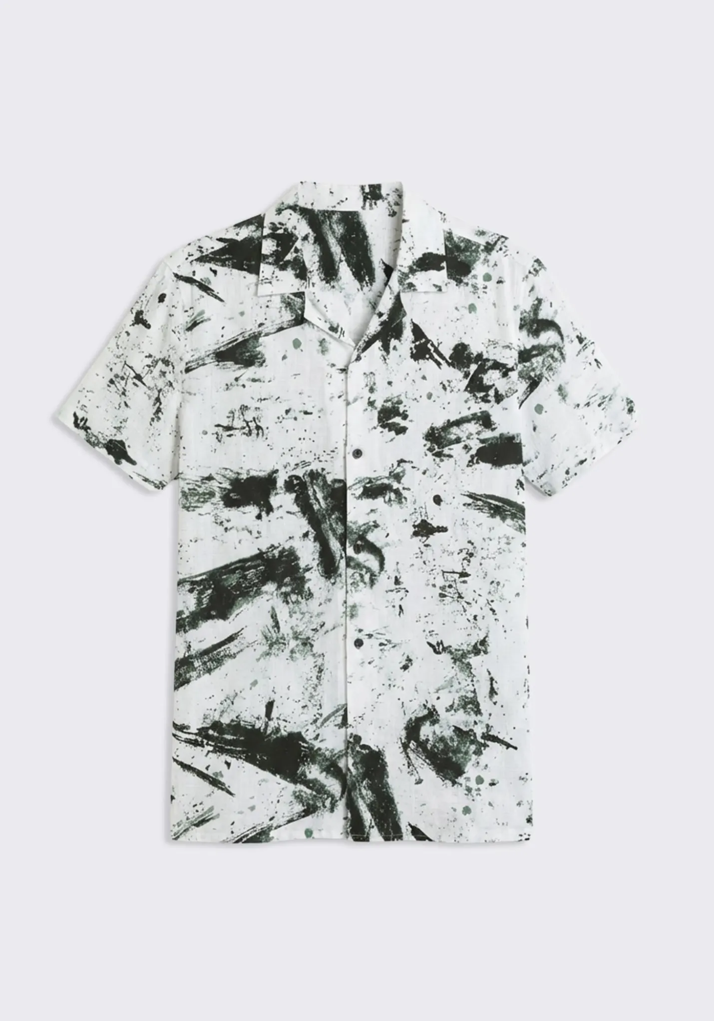 Camicia mezza manica fantasia 100% viscosa