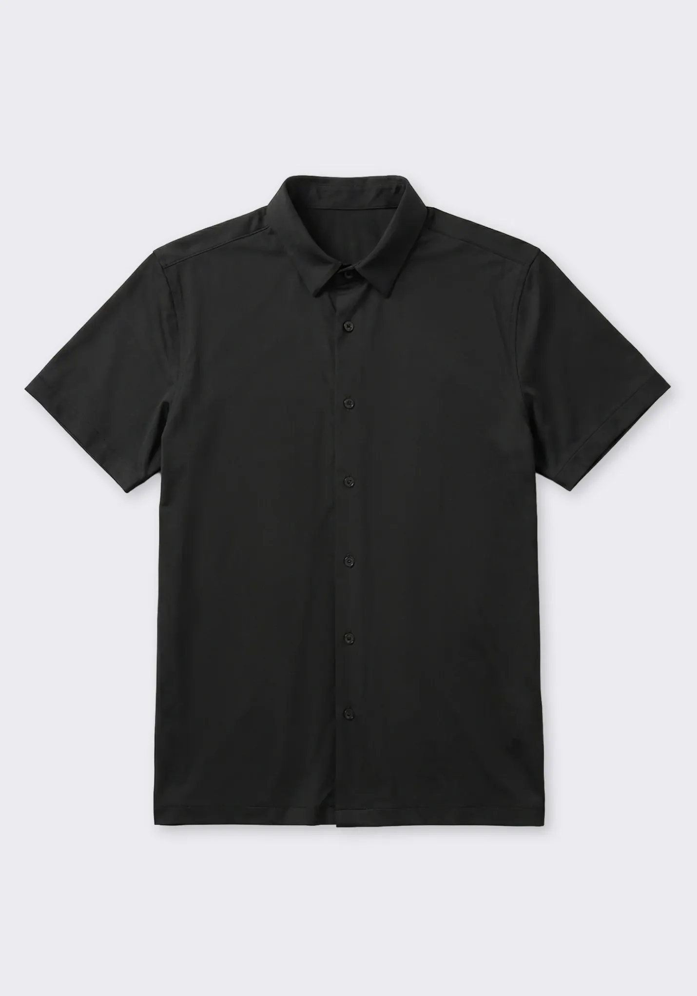 Camicia mezza manica in tessuto elastico