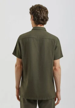 Camicia mezza manica misto cotone