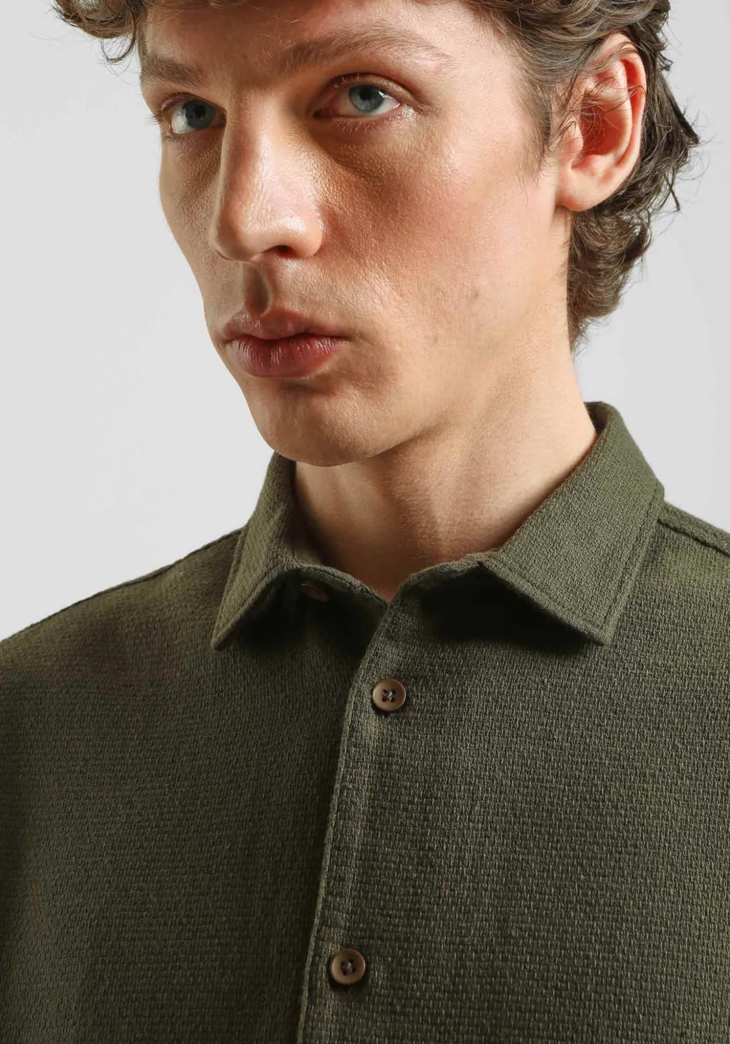Camicia mezza manica misto cotone