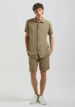 Camicia mezza manica misto cotone