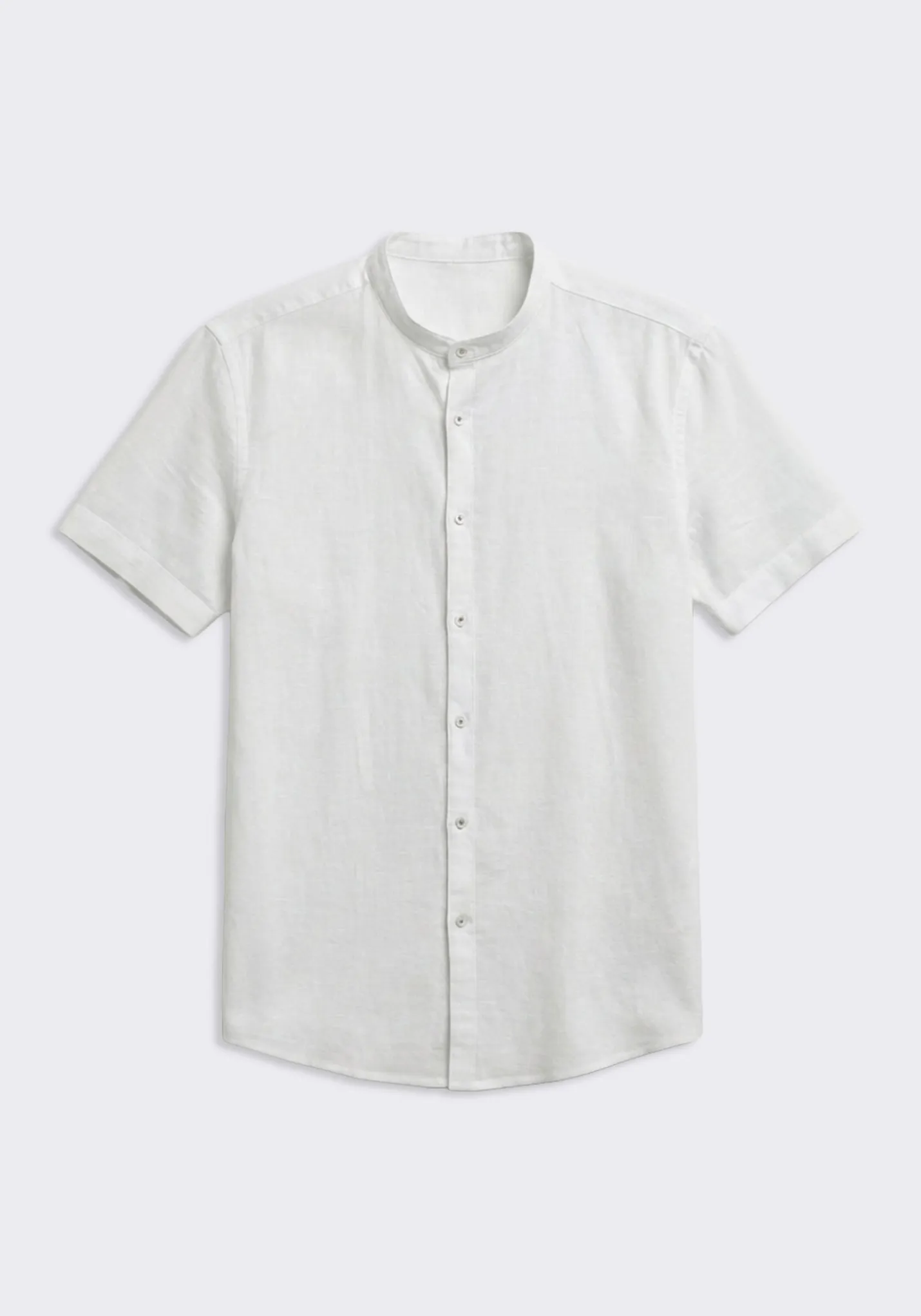 Camicia mezza manica misto lino