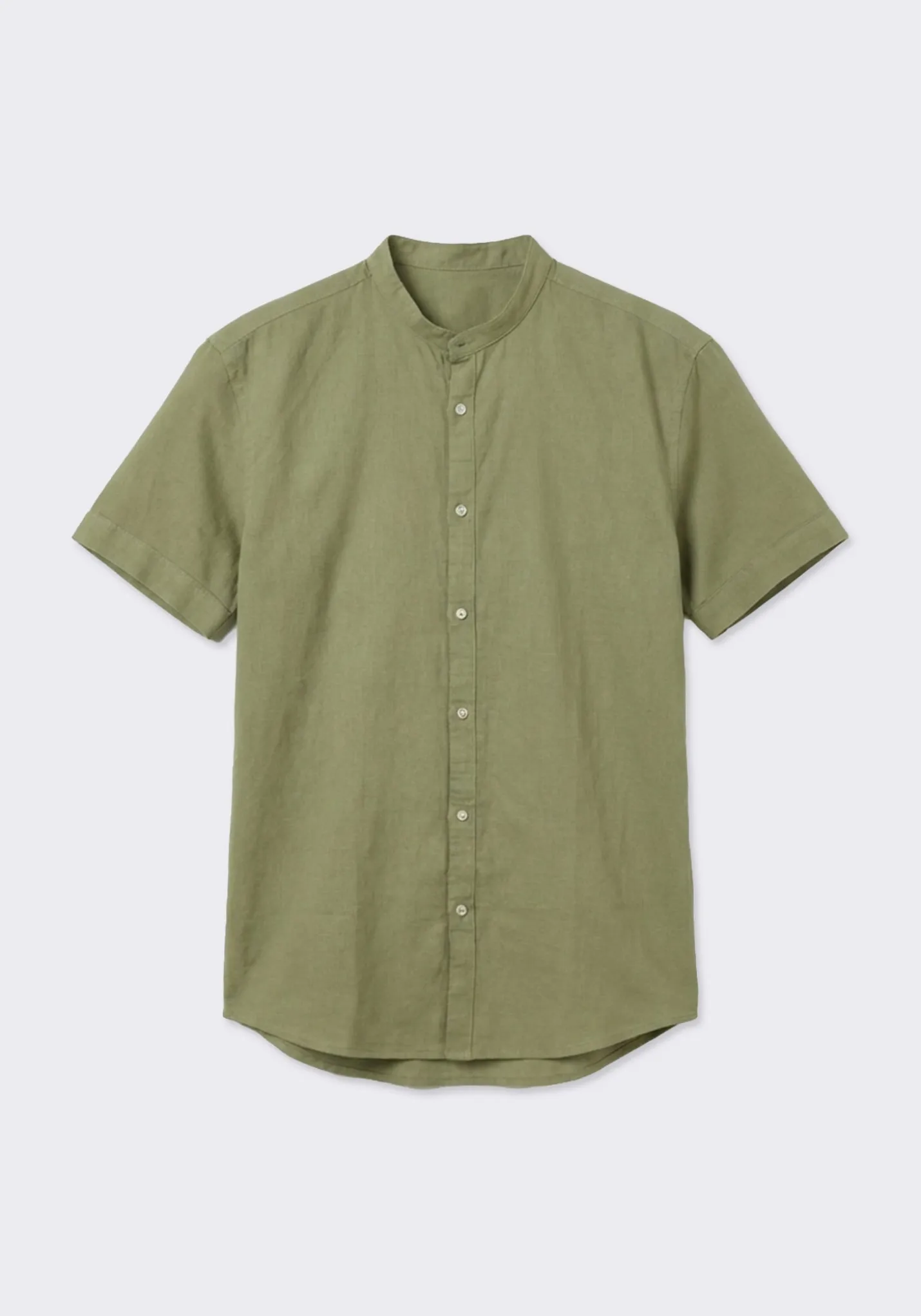 Camicia mezza manica misto lino