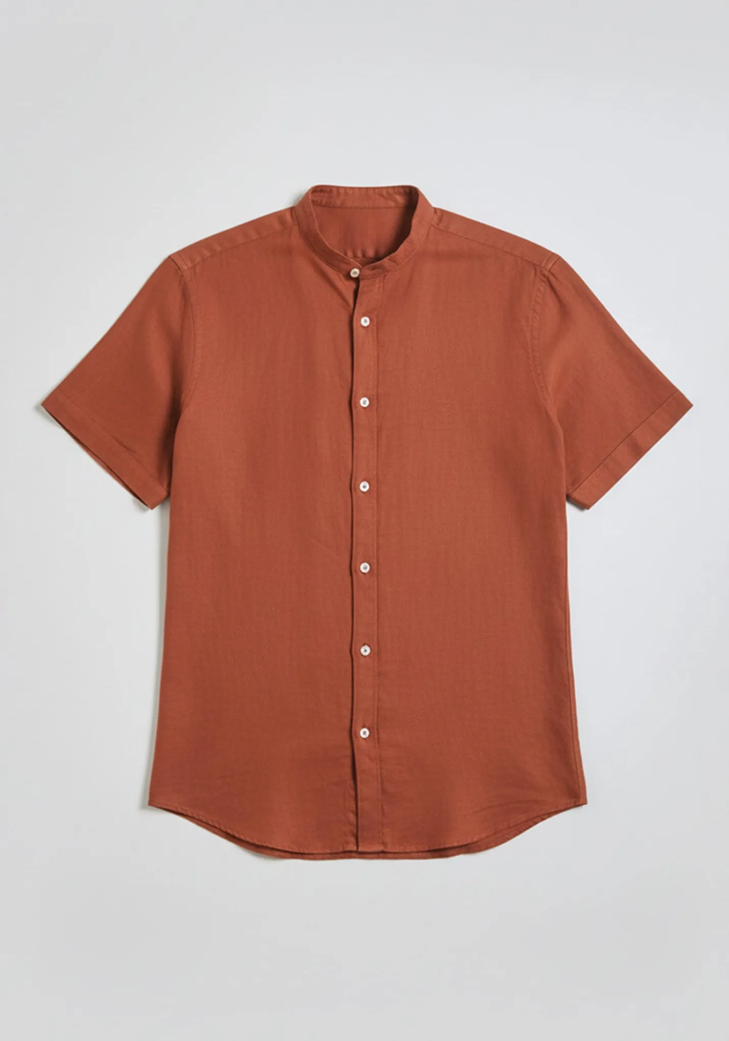 Camicia mezza manica misto lino