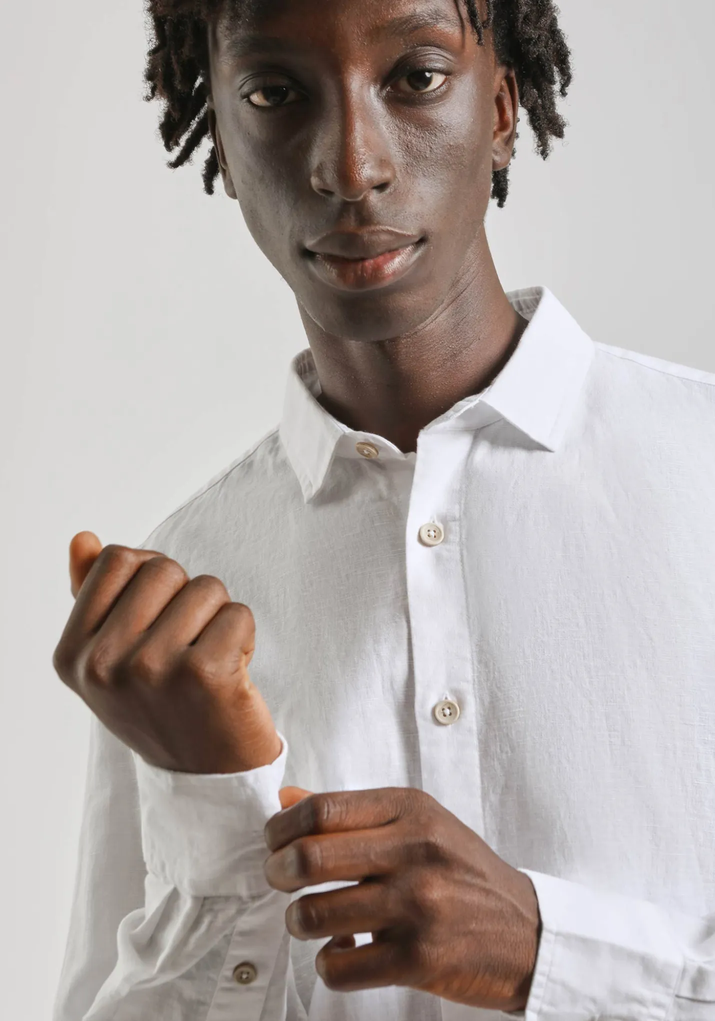 Camicia misto lino