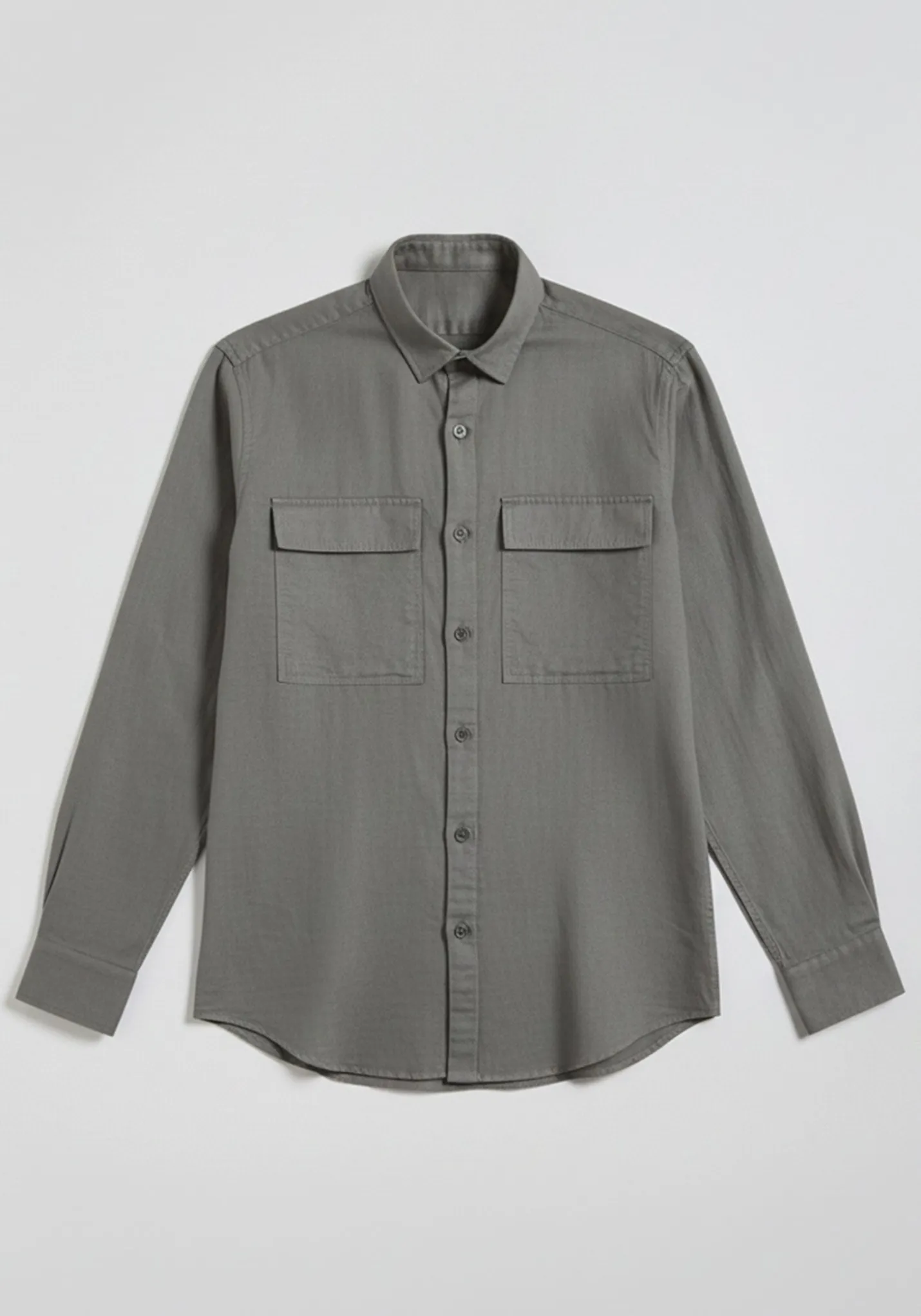 Camicia misto lino con tasconi
