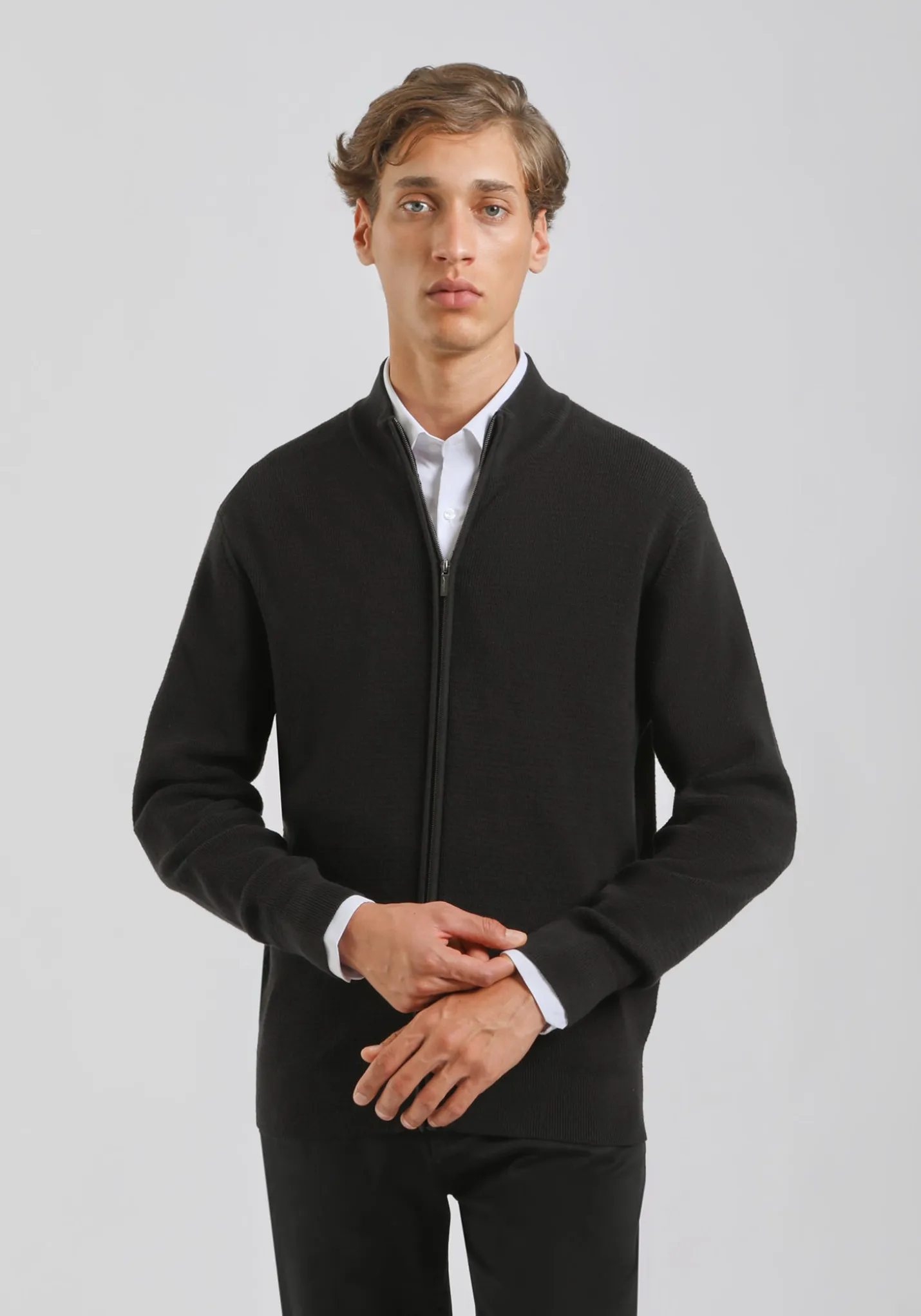 Cardigan con zip