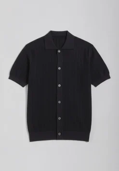 Cardigan polo in maglia