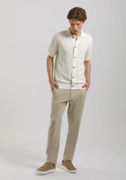Cardigan polo in maglia