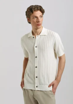 Cardigan polo in maglia