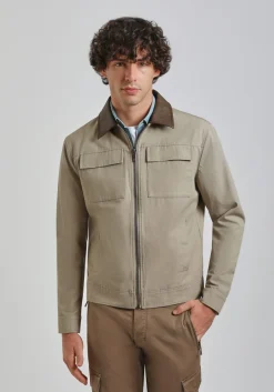Giacca camicia in cotone