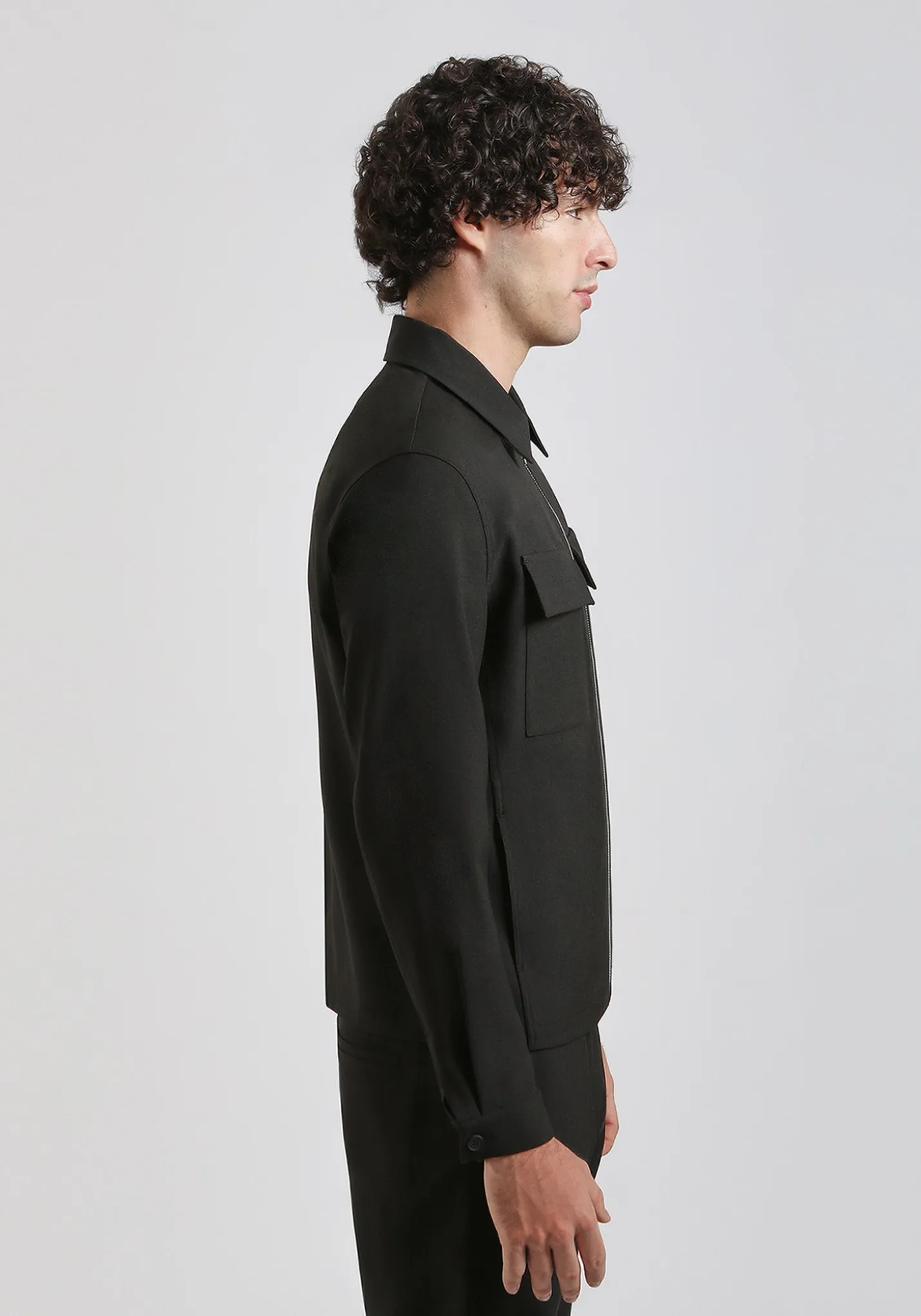 Giacca camicia in tela