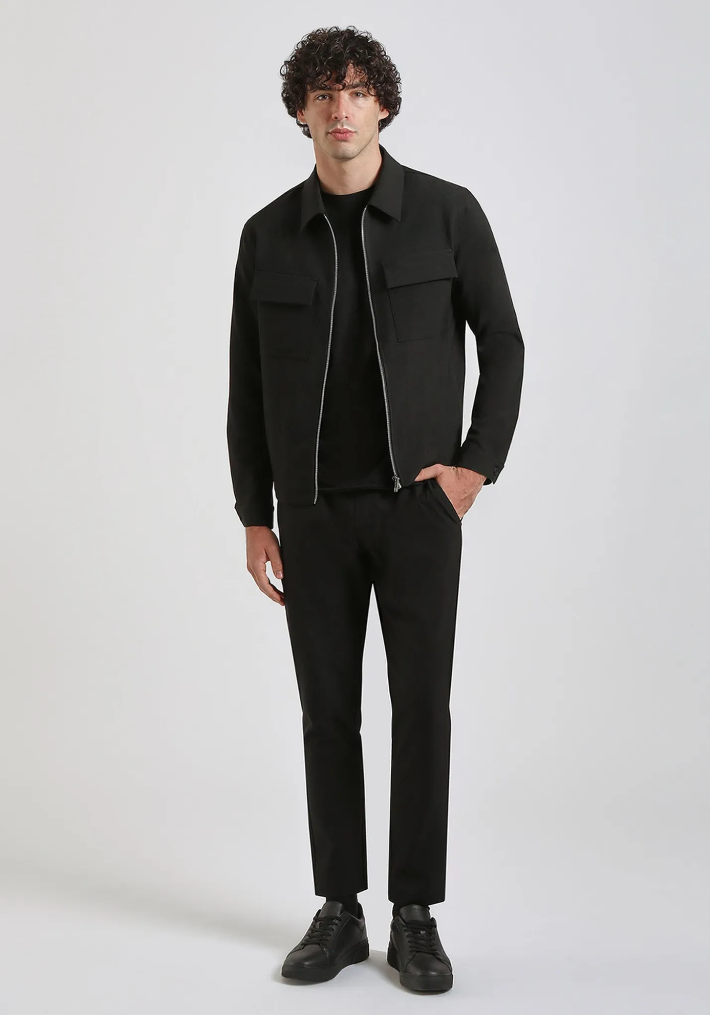 Giacca camicia in tela