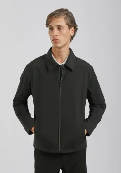 GIUBBOTTO COLLO CAMICIA IN TESSUTO TECNICO