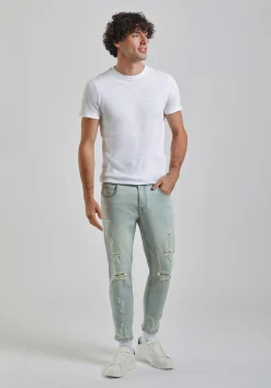 Jeans skinny fit con strappi