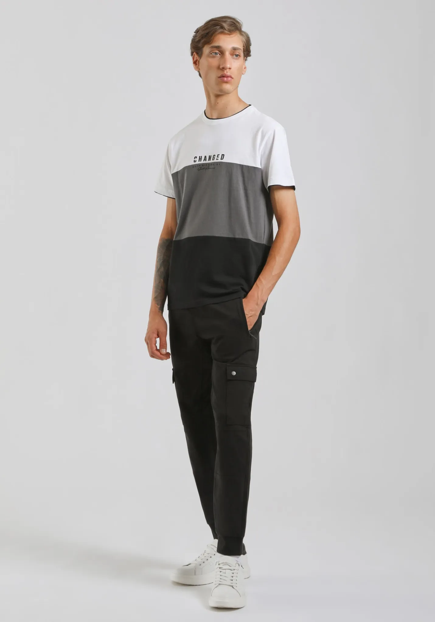 Jogger in felpa con tasconi
