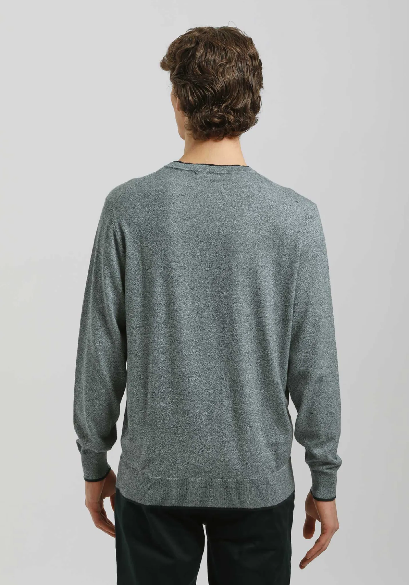 Maglia girocollo doppio collo