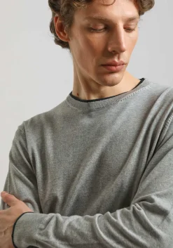 Maglia girocollo doppio collo