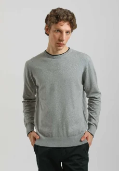 Maglia girocollo doppio collo
