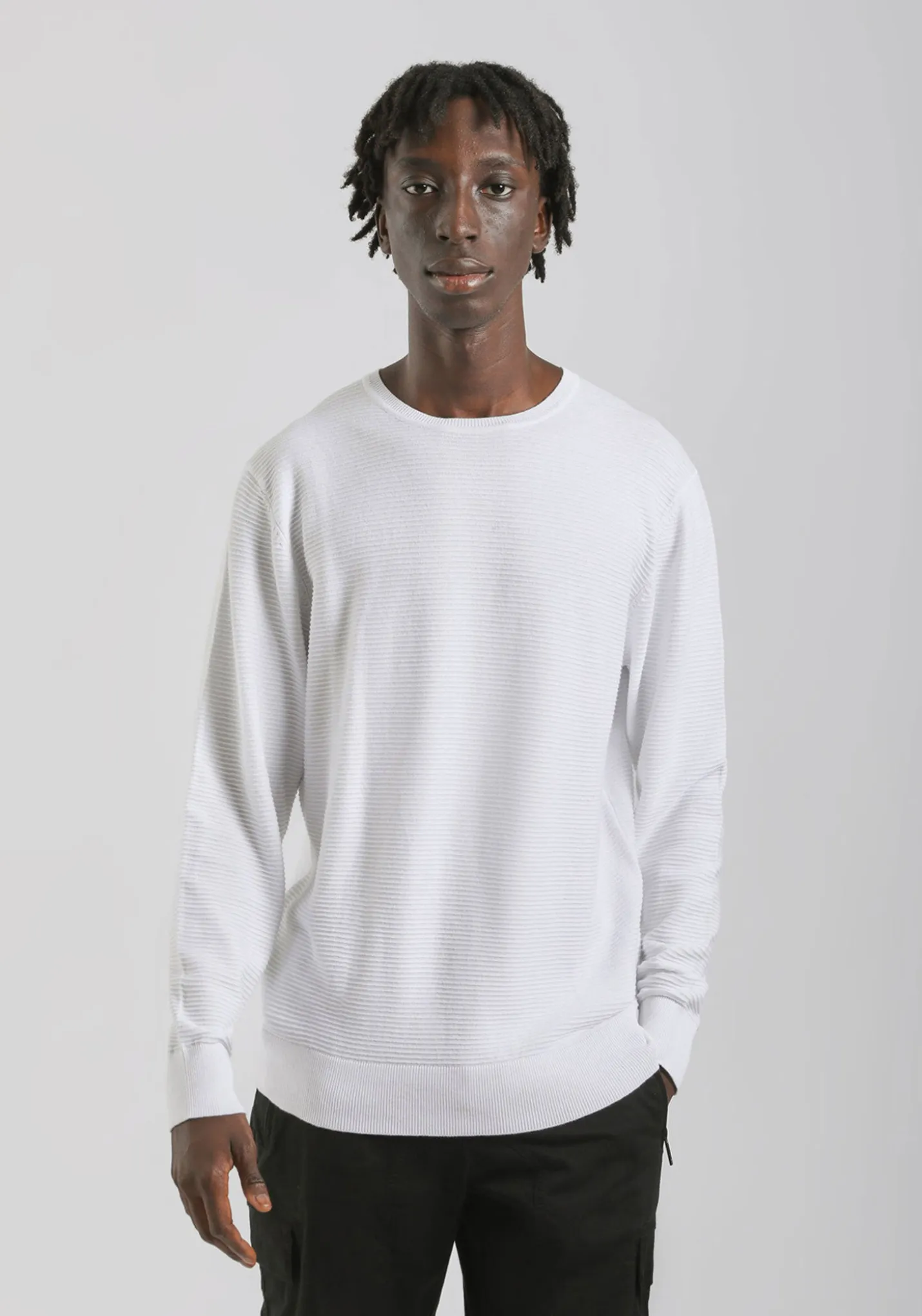 Maglia girocollo in cotone