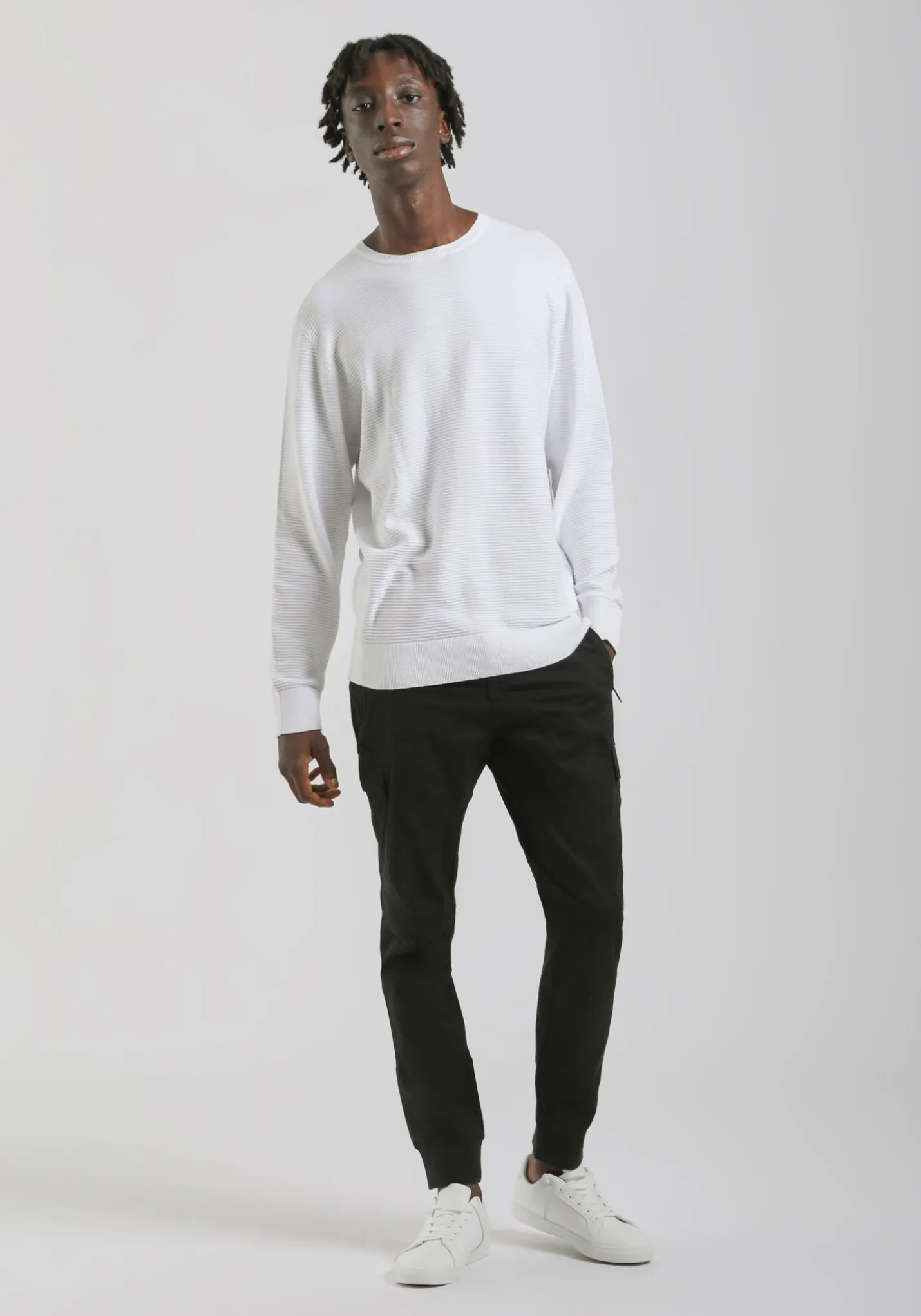 Maglia girocollo in cotone