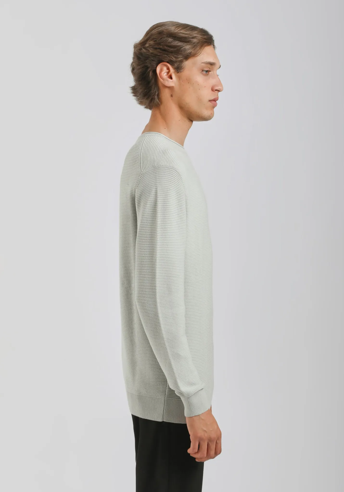 Maglia girocollo strutturato