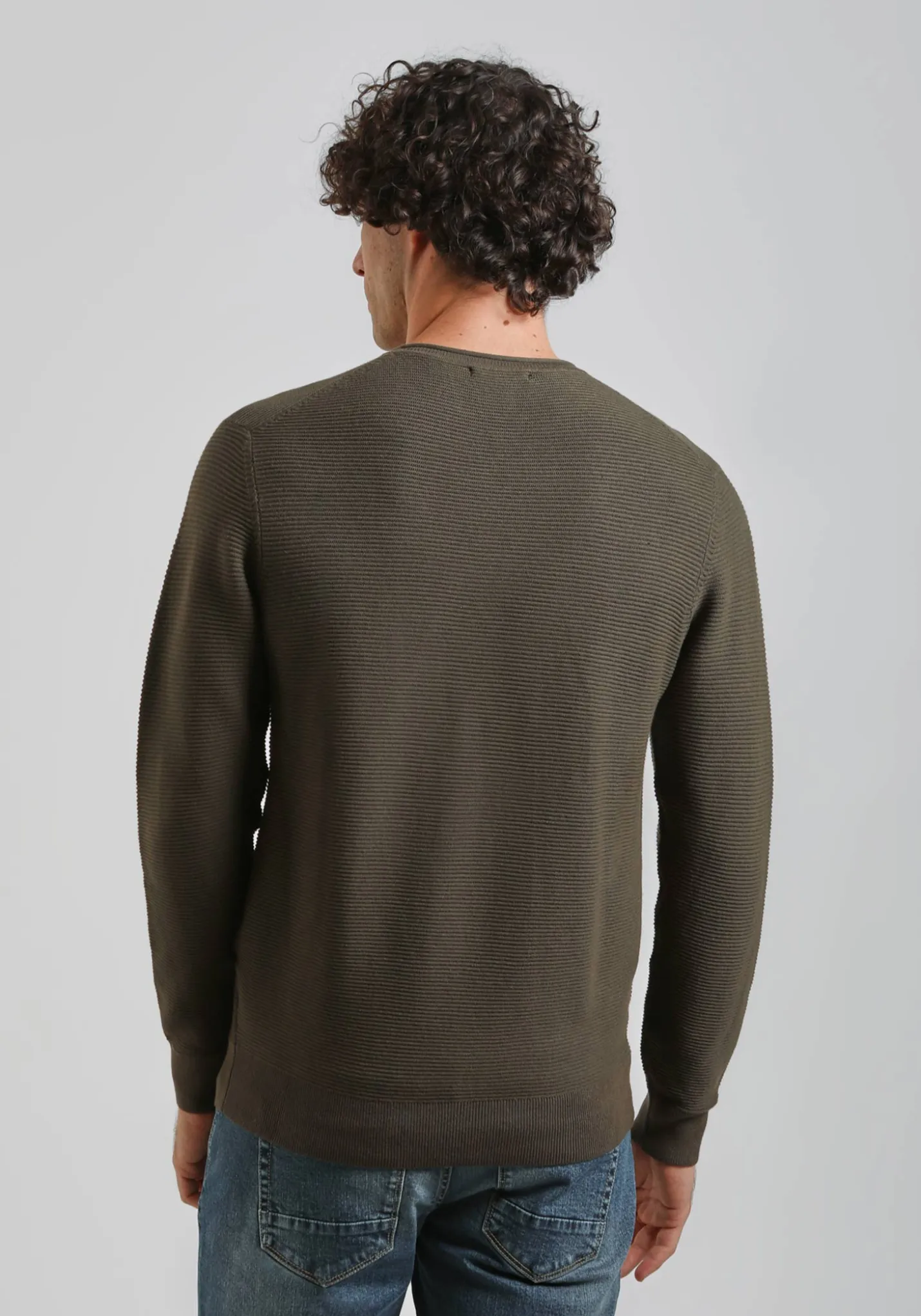 Maglia girocollo strutturato