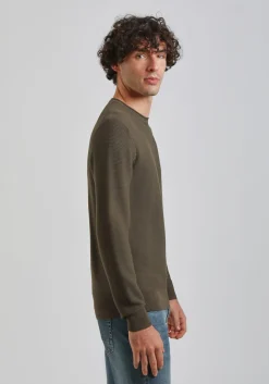 Maglia girocollo strutturato