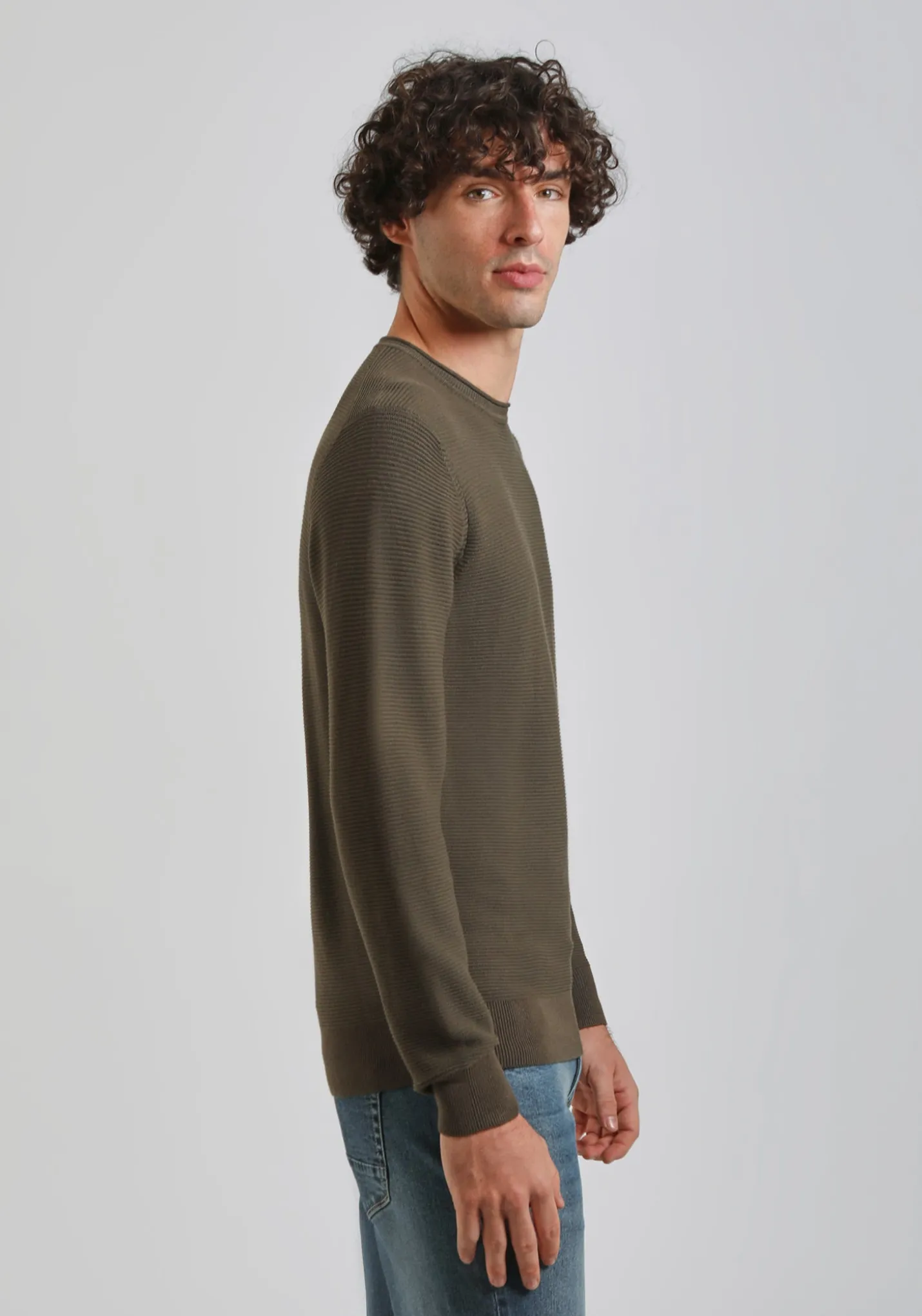 Maglia girocollo strutturato