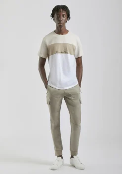 Pantaloni cargo con elastici alle caviglie