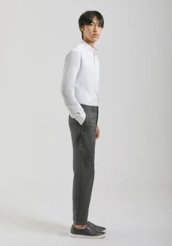 Pantaloni chino con fantasia a quadri