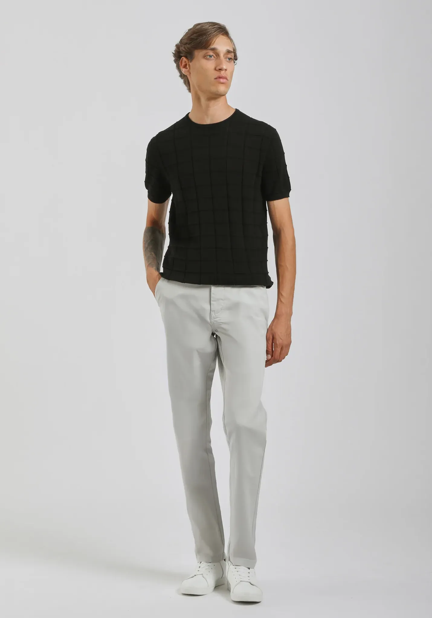 Pantaloni chino in cotone