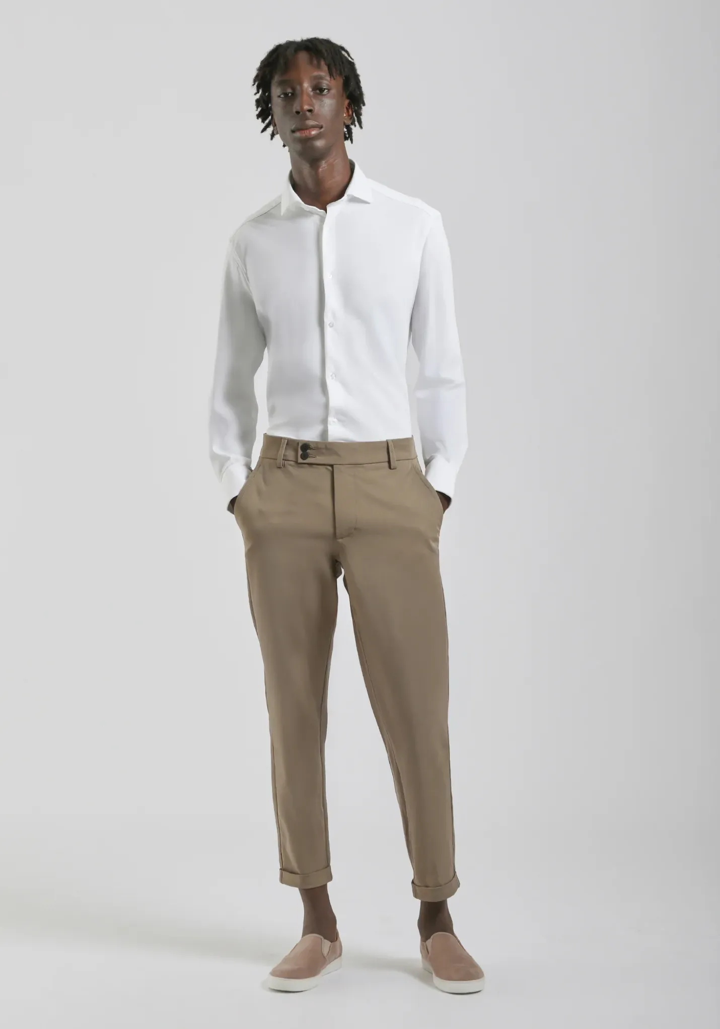 Pantaloni chino in nylon