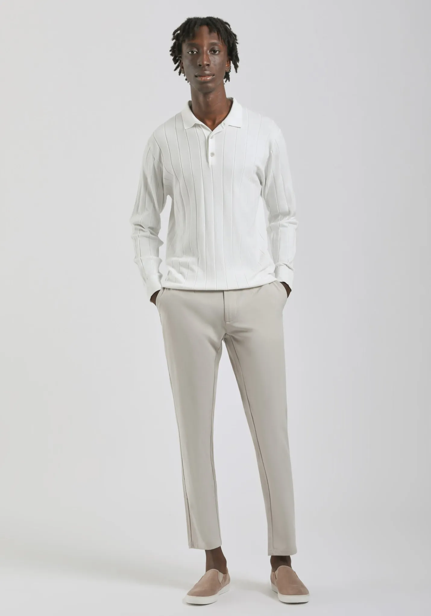 Pantaloni chino misto viscosa