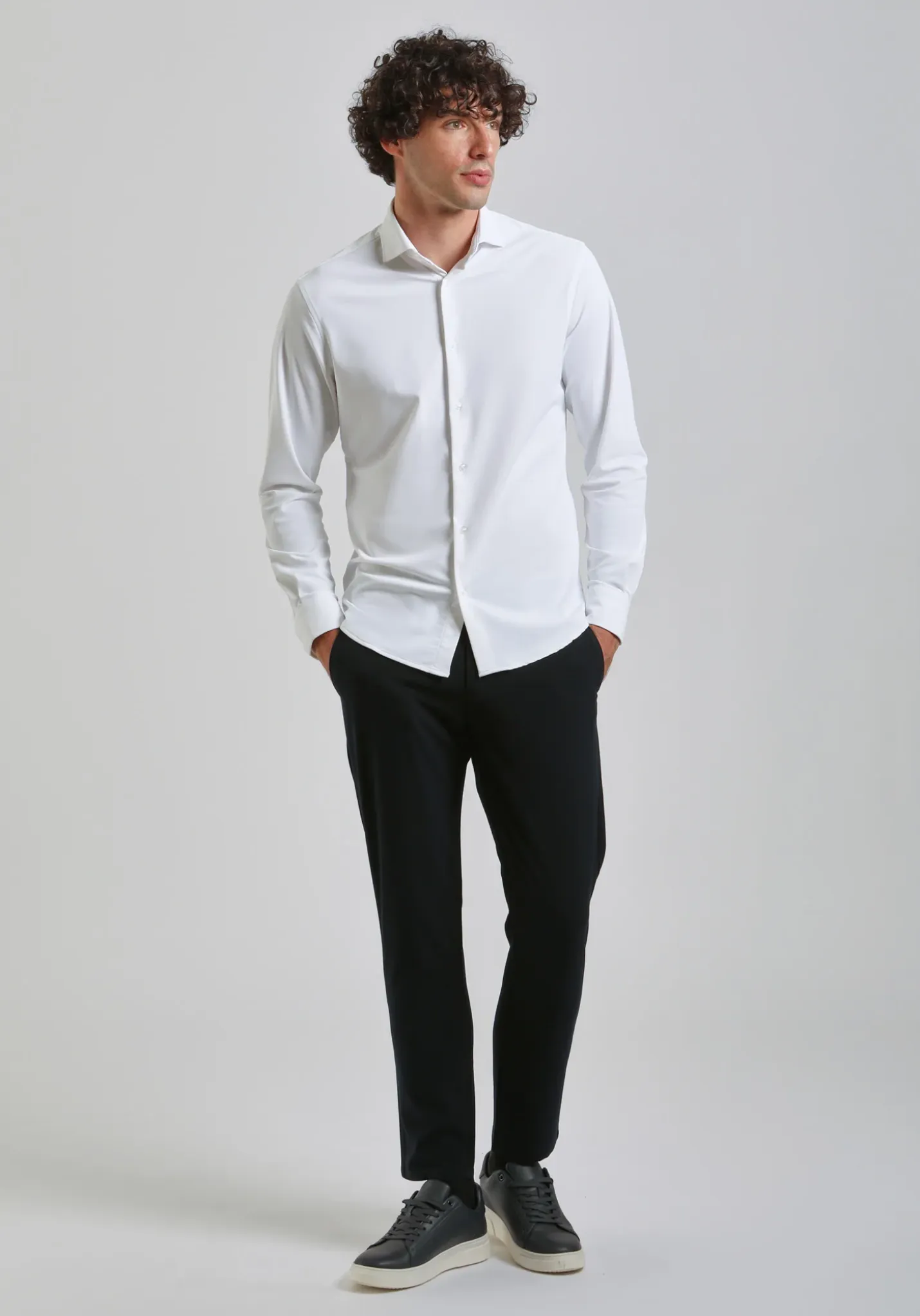 Pantaloni chino misto viscosa