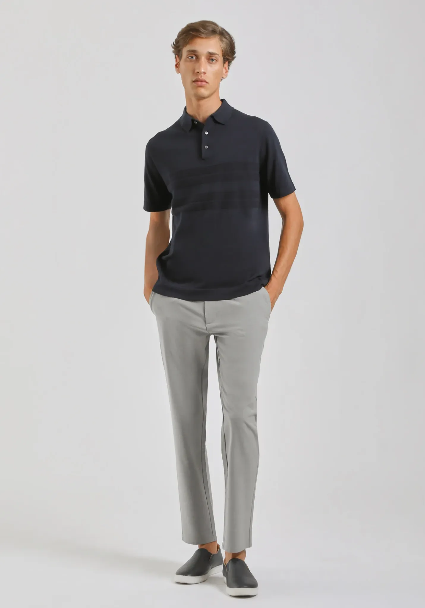 Pantaloni chino misto viscosa