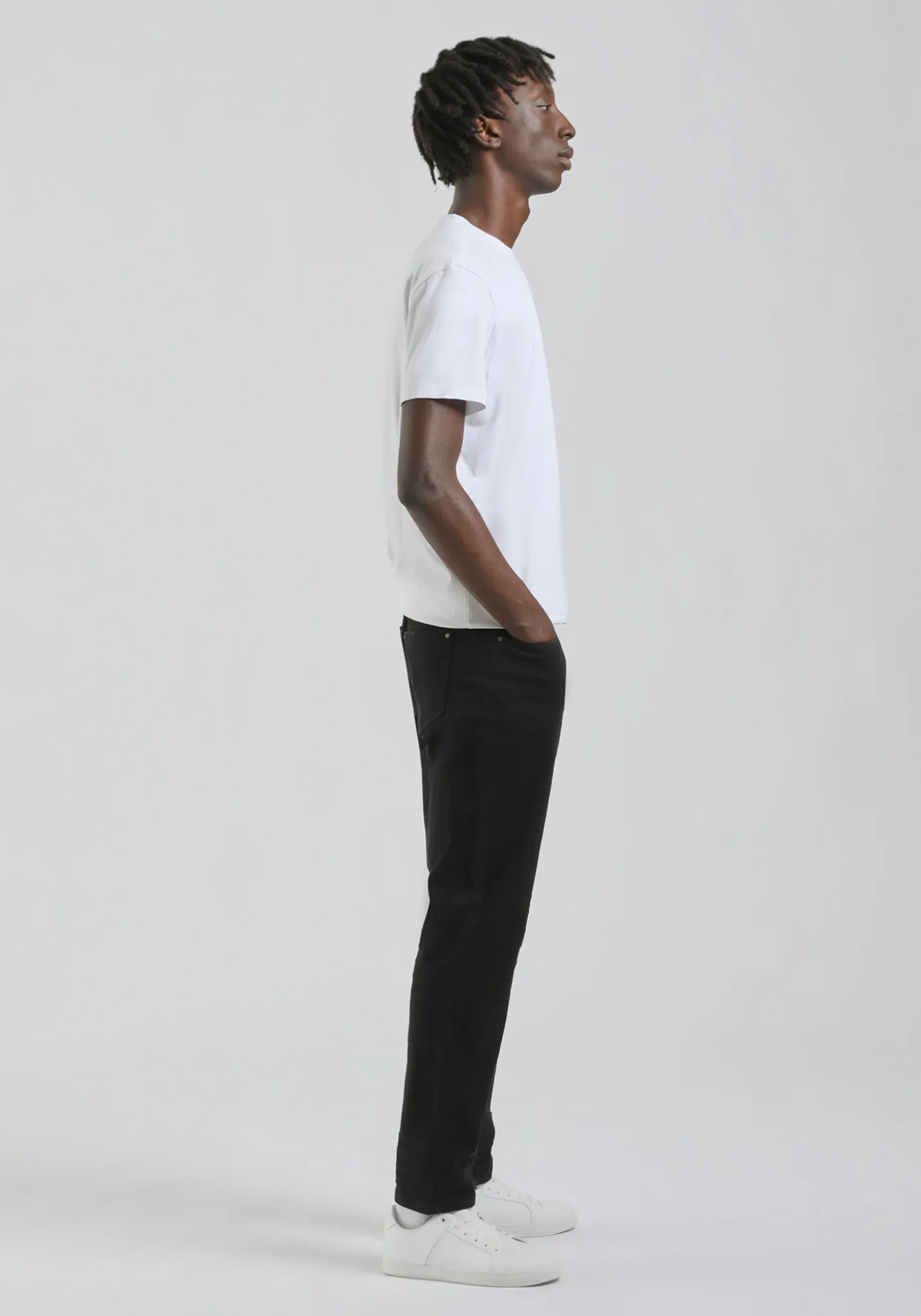 Pantaloni cinque tasche in cotone
